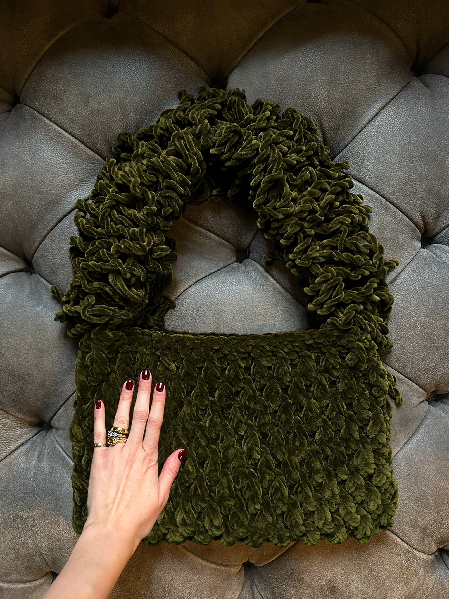 Olive Velvet Maxi - LIMITED EDITION