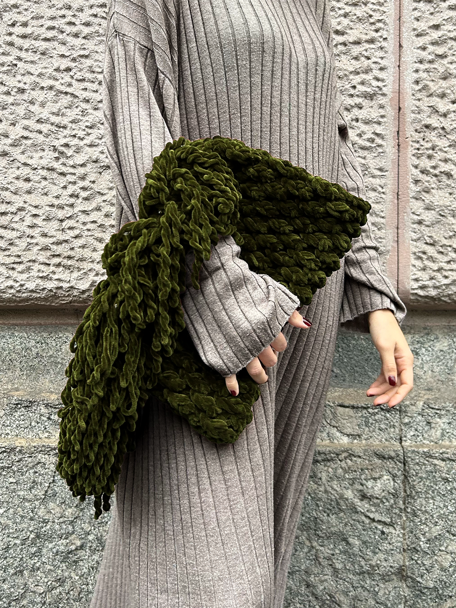 Olive Velvet Maxi - LIMITED EDITION